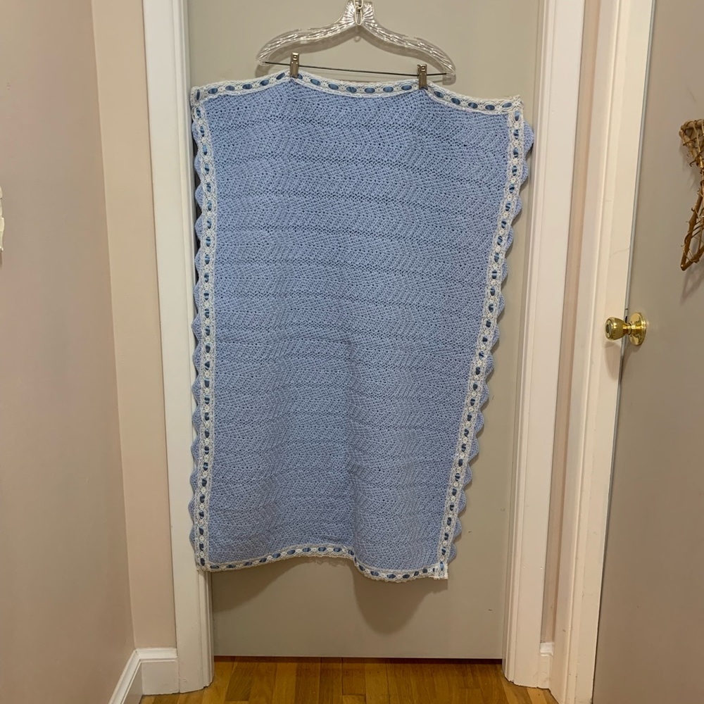 Vintage crochet baby blanket
